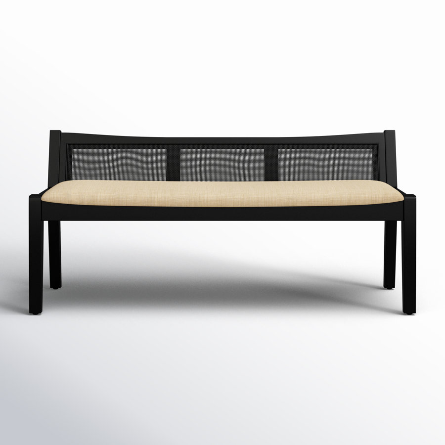 Donner Cane Back Cushioned Bench